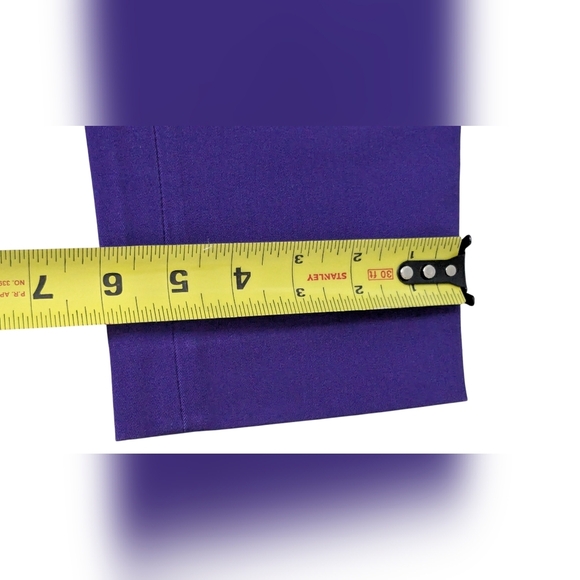 Aritzia T.Babaton Purple Tailored Dress Pants Women’s Size 8 Side Zipper - Picture 8 of 12